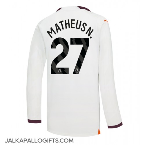Manchester City Matheus Nunes #27 Vieraspaita 2023-24 Pitkähihainen